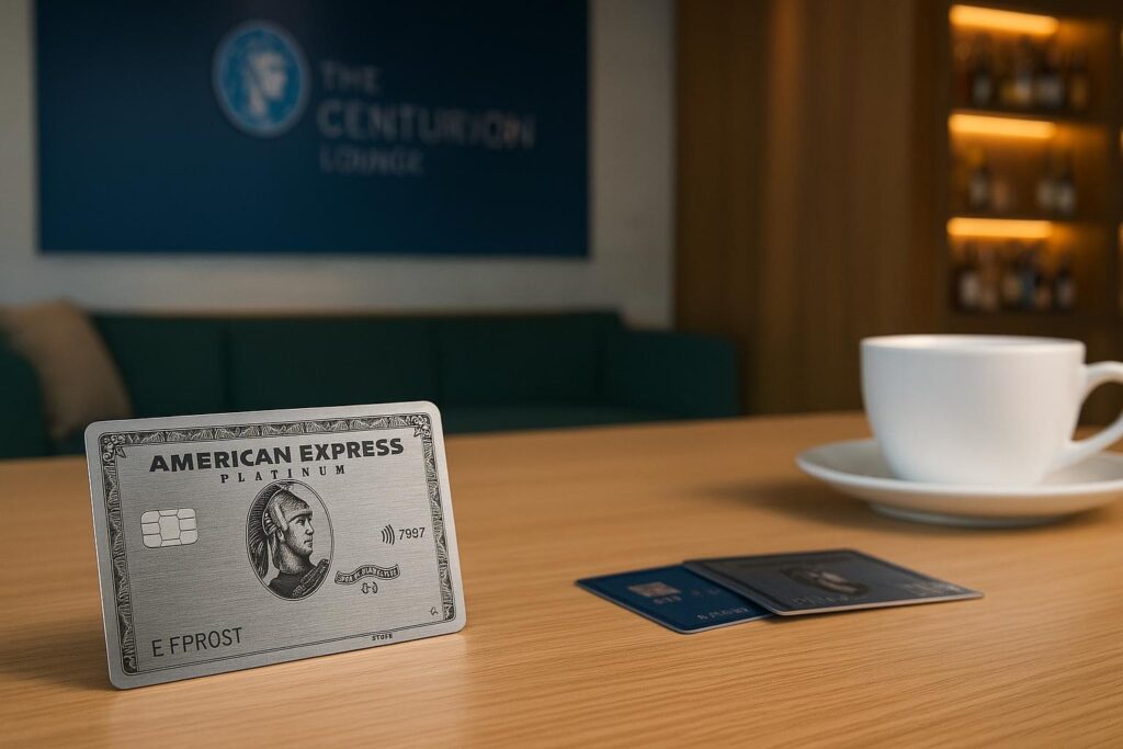 Powerful American Express Card Upgrade 2025: What’s New & Why You’ll Love It 2 American Express credit cards displayed on a table symbolizing premium card upgrades in 2025